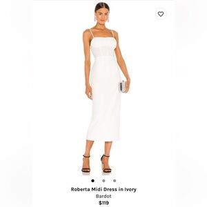 Bardot Roberta Dress in Ivory